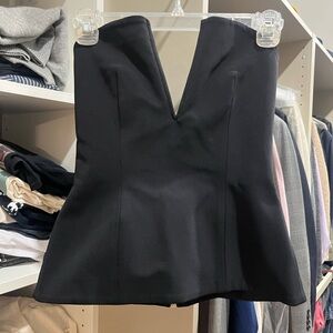 NICHOLAS Black Strapless Top